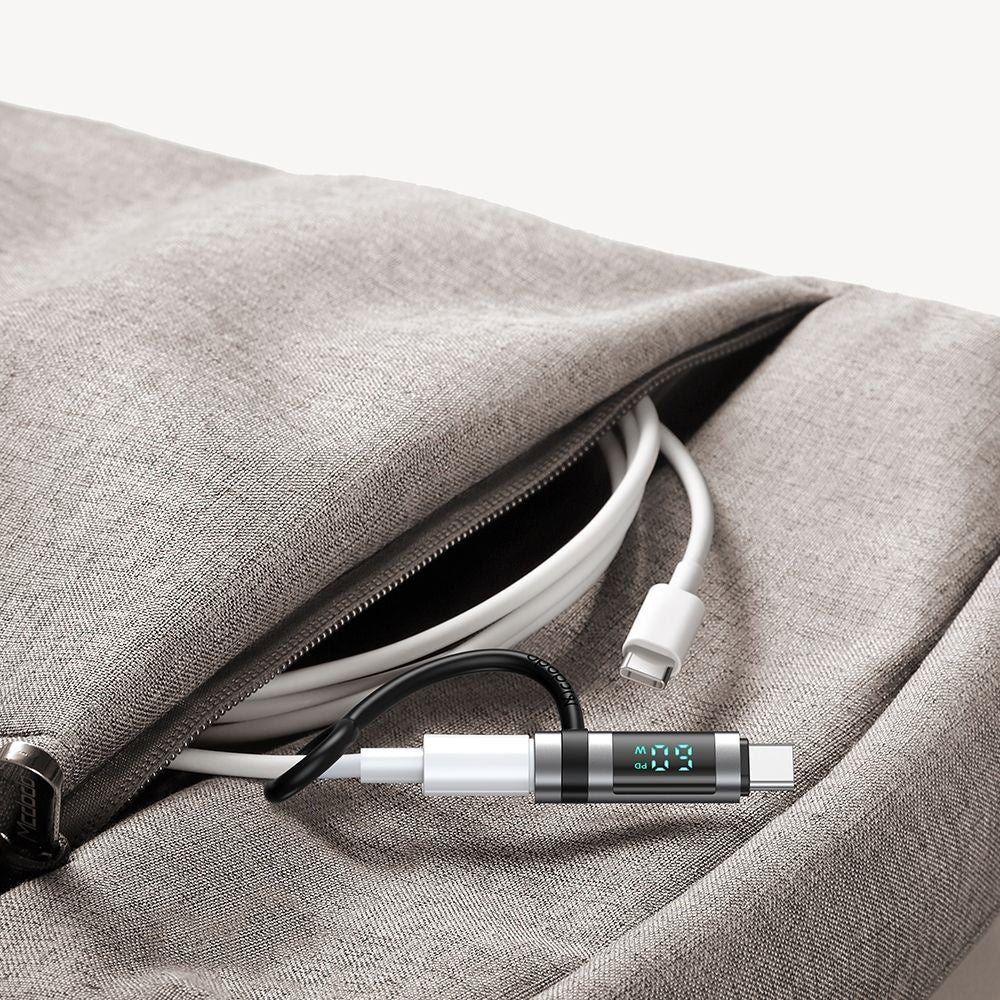 Adapter za podatke in polnjenje Lightning - USB-C McDodo OT-0180 Pigeon Display, črn