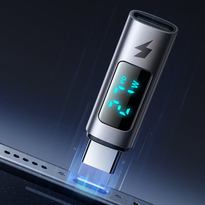 Adapter za podatke in polnjenje Lightning - USB-C McDodo OT-5990 Wales Display, črn