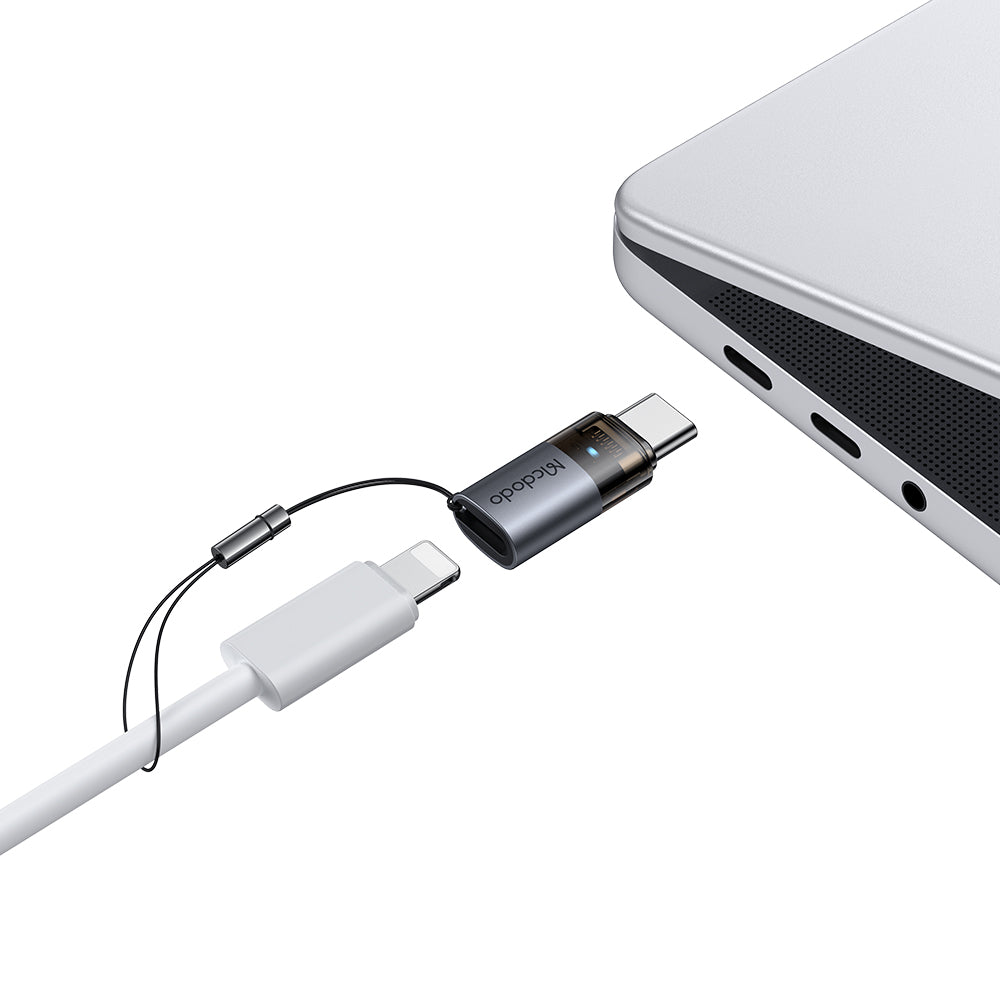 Adapter za podatke in polnjenje Lightning - USB-C McDodo OT-7610, črn