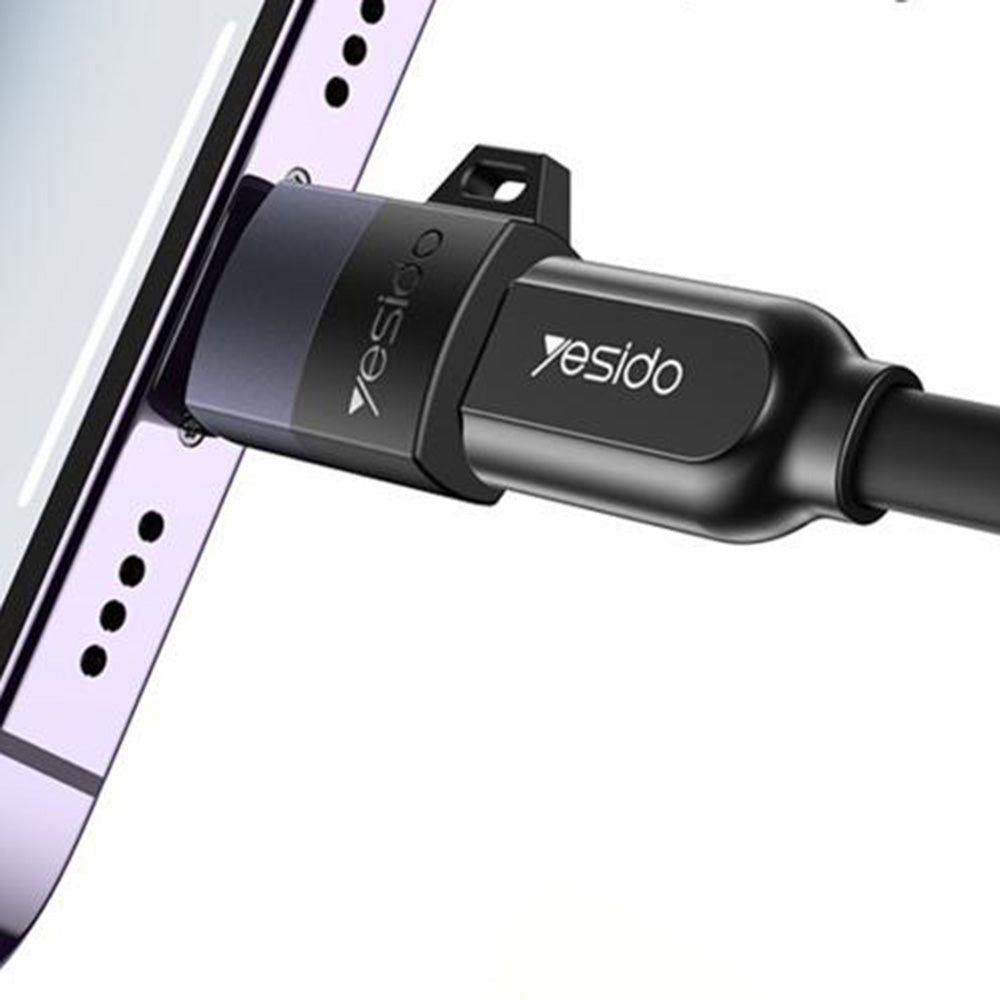 Adapter za podatke in polnjenje microUSB - Lightning Yesido GS30, Siv