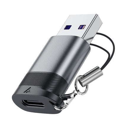 Adapter za podatke in polnjenje USB-C - USB-A Acefast J8, siv