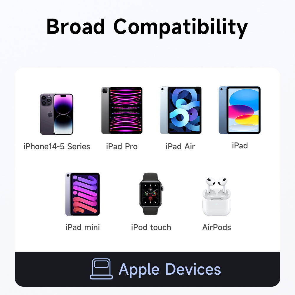 Adapter za podatke in polnjenje USB-C - Lightning McDodo OT-2590 Power Off, Črn