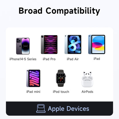 Adapter za podatke in polnjenje USB-C - Lightning McDodo OT-2590 Power Off, Črn