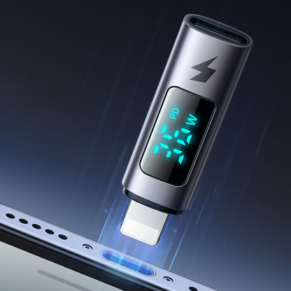 Adapter za podatke in polnjenje USB-C - Lightning McDodo OT-6100 Wales Display, črn