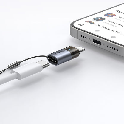 Adapter za podatke in polnjenje USB-C - Lightning McDodo OT-7630, črn