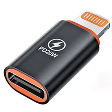 Adapter za podatke in polnjenje USB-C - Lightning Techsuit A3 HyperPort, črno oranžen