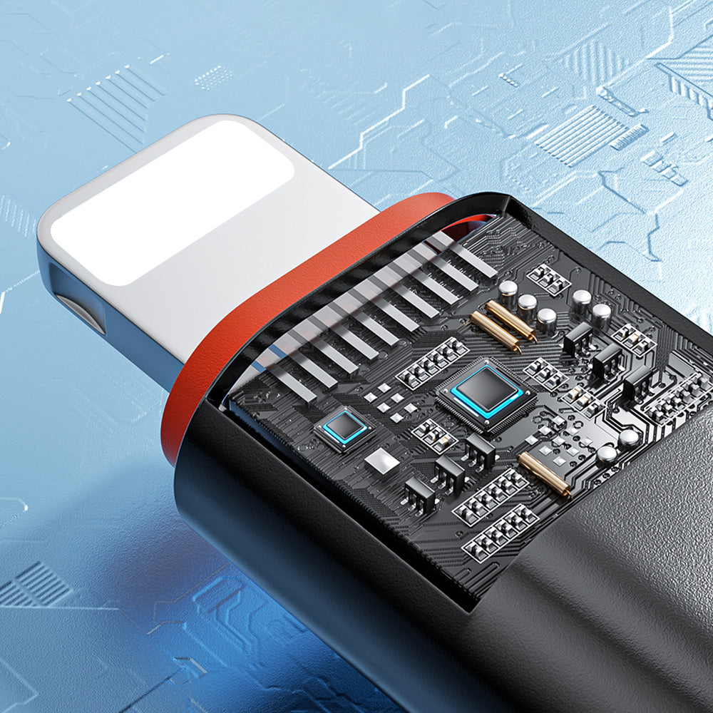 Adapter za podatke in polnjenje USB-C - Lightning Techsuit A3 HyperPort, črno oranžen