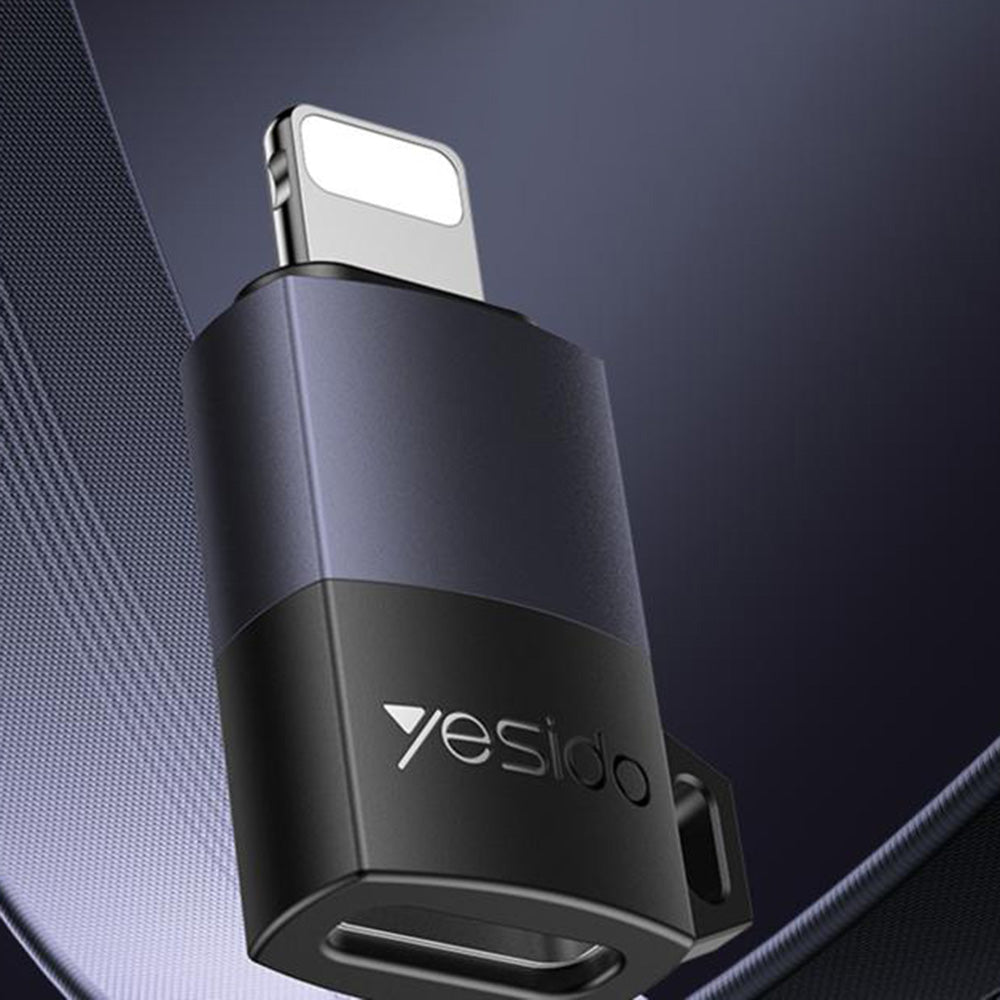 Adapter za podatke in polnjenje USB-C - Lightning Yesido GS27, siv