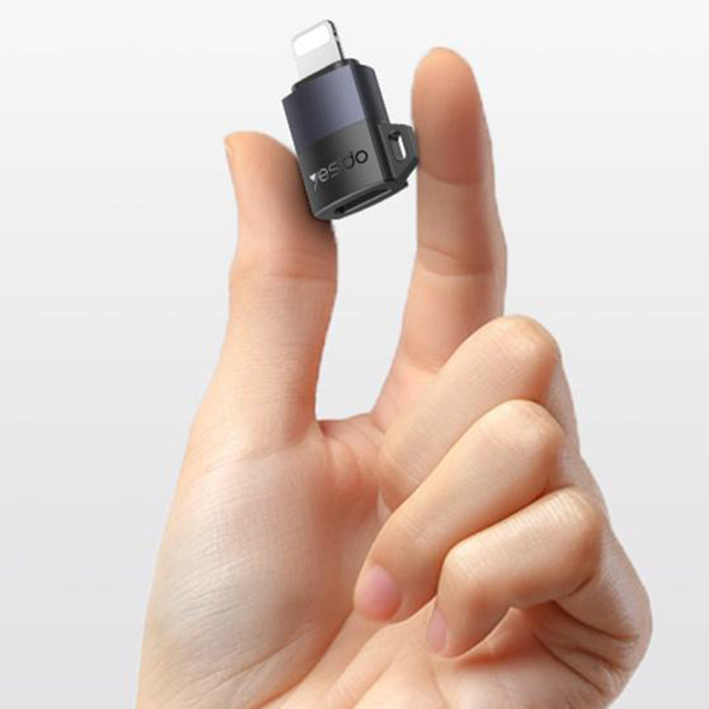 Adapter za podatke in polnjenje USB-C - Lightning Yesido GS27, siv