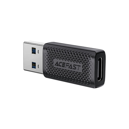 Adapter za podatke in polnjenje USB-C - USB-A Acefast J2, črn