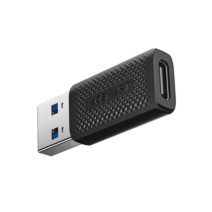 Adapter za podatke in polnjenje USB-C - USB-A Acefast J2, črn
