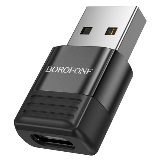 Adapter za podatke in polnjenje USB-C - USB-A Borofone BV18, črn