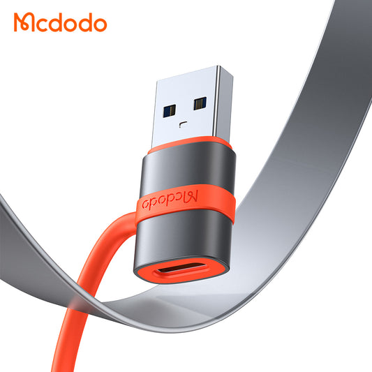 Adapter za podatke in polnjenje USB-C - USB-A McDodo OT-3800, Siv