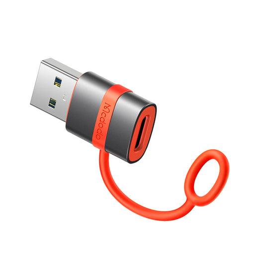 Adapter za podatke in polnjenje USB-C - USB-A McDodo OT-3800, Siv