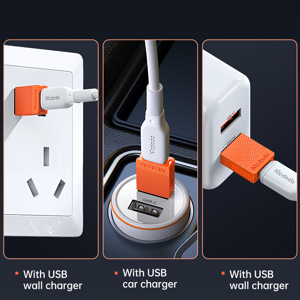 Adapter za podatke in polnjenje USB-C - USB-A McDodo OT-6550, Oranžen