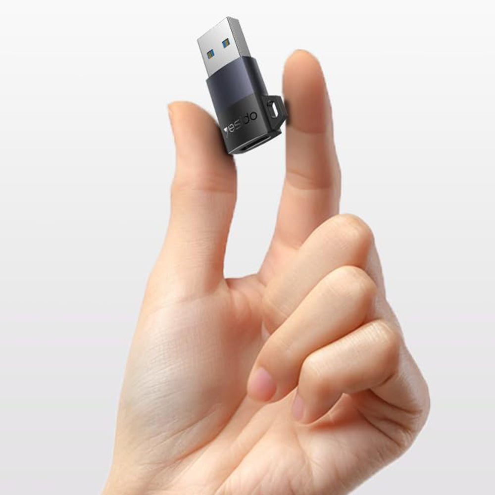 Adapter za podatke in polnjenje USB-C - USB-A Yesido GS34, siv