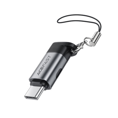 Adapter za podatke in polnjenje USB-C - USB-C Acefast J9 Display, Siv