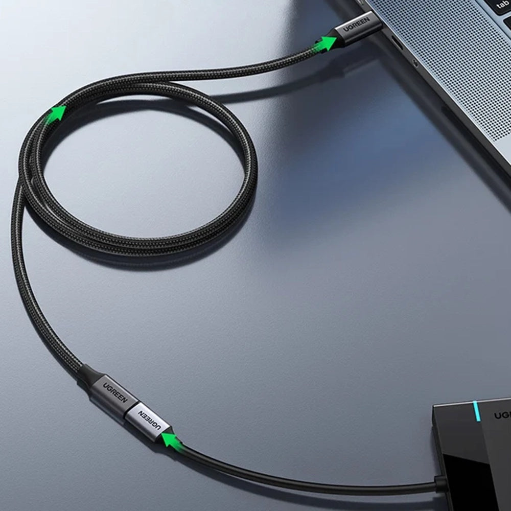 Podaljšek USB-C UGREEN US372 (45191), 1m, črn