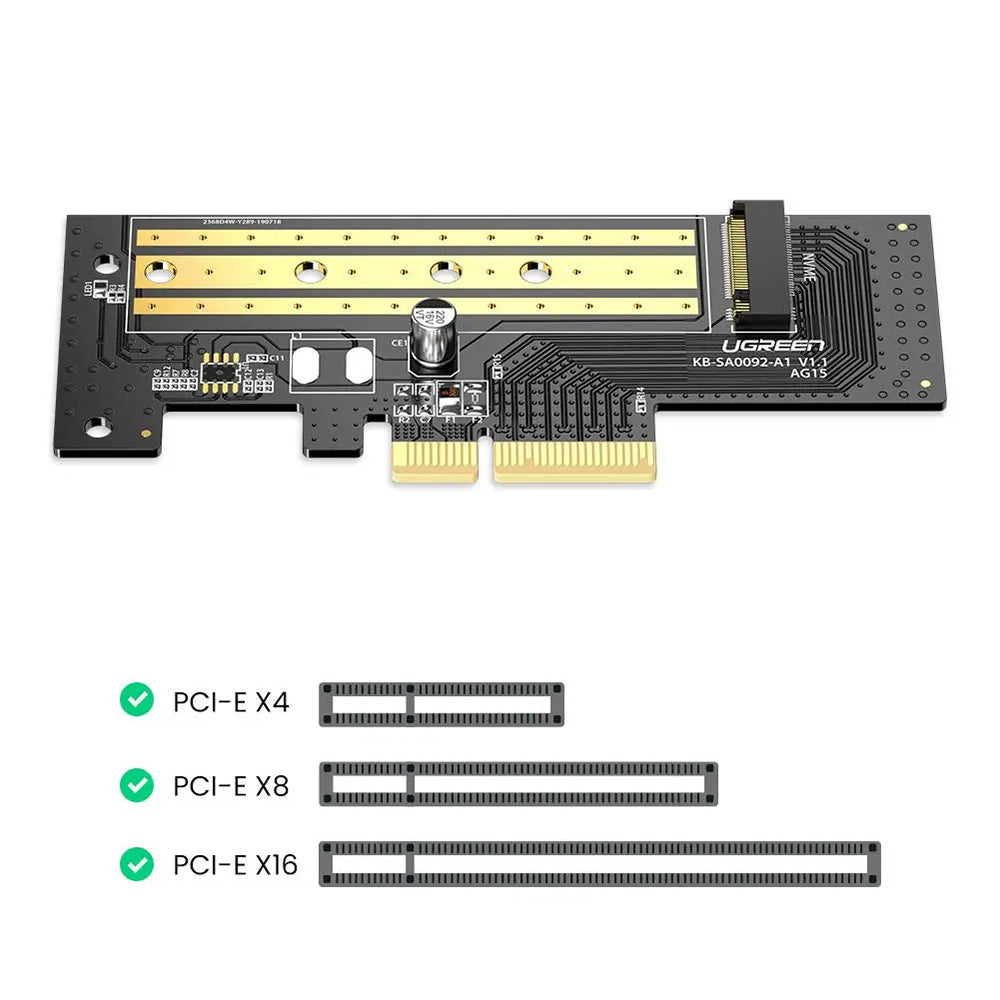 Adapter vmesnik SSD UGREEN CM302 (70503), NVMe M.2 - PCIe 3.0 X4