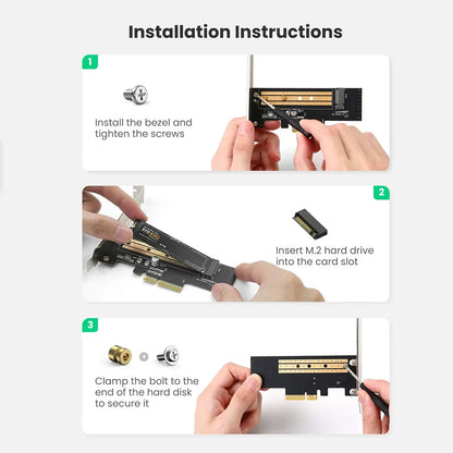 Adapter vmesnik SSD UGREEN CM302 (70503), NVMe M.2 - PCIe 3.0 X4