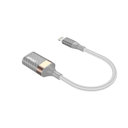 OTG adapter Lightning - USB-A BWOO BZ70, siv