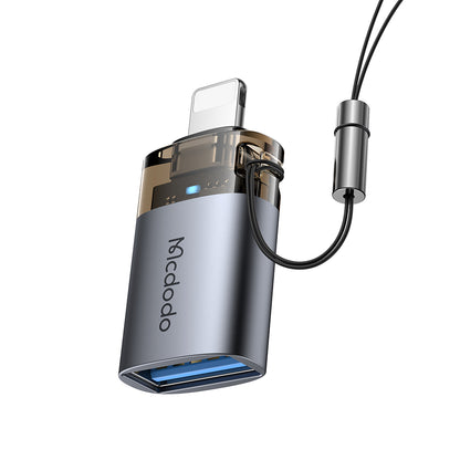 OTG adapter Lightning - USB-A McDodo OT-7390, črn
