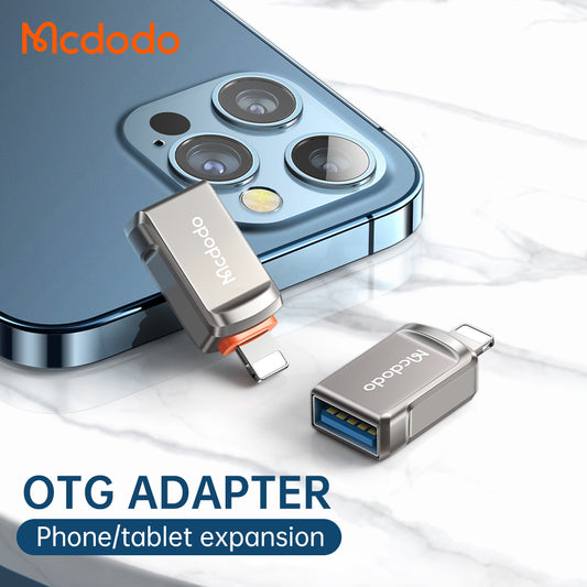 Adaptor OTG Lightning - USB-A McDodo OT-8600, Siv