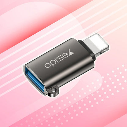 Adapter OTG Lightning - USB-A Yesido GS14, Črn