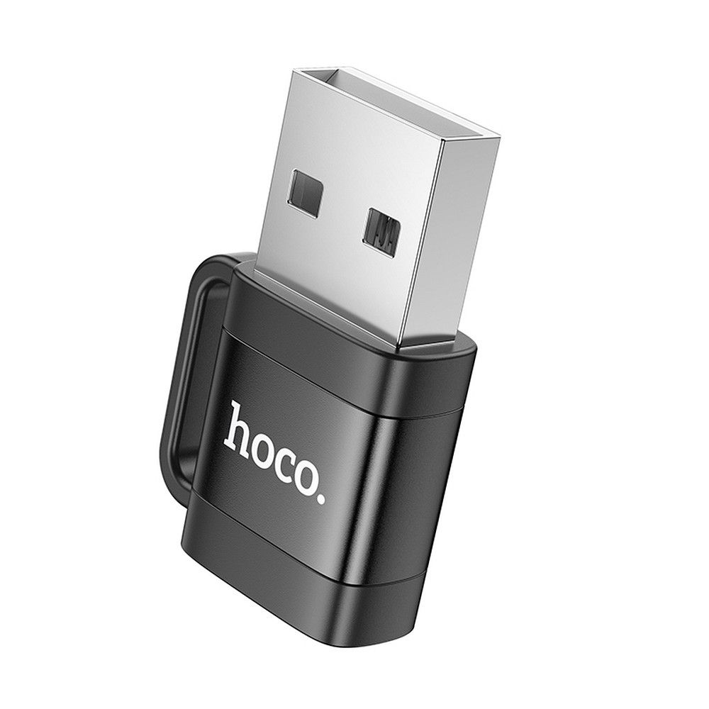 Adapter za podatke in polnjenje USB-C - USB-A HOCO UA31D, Črn