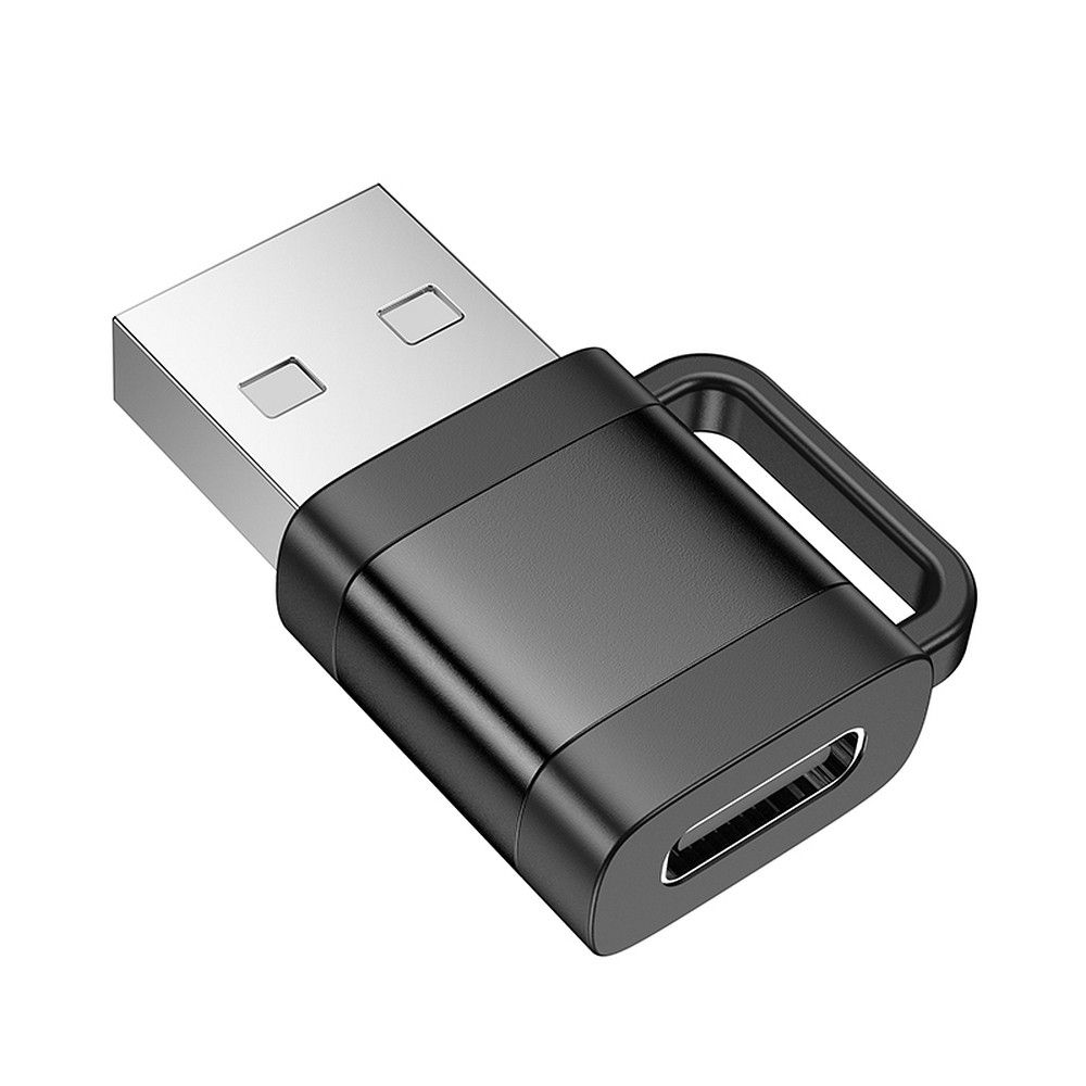 Adapter za podatke in polnjenje USB-C - USB-A HOCO UA31D, Črn