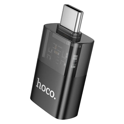 OTG adapter USB-C - USB-A HOCO UA36B, črn