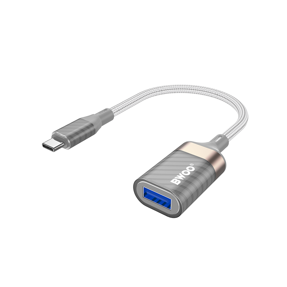 OTG adapter USB-C - USB-A BWOO BZ69, Siv