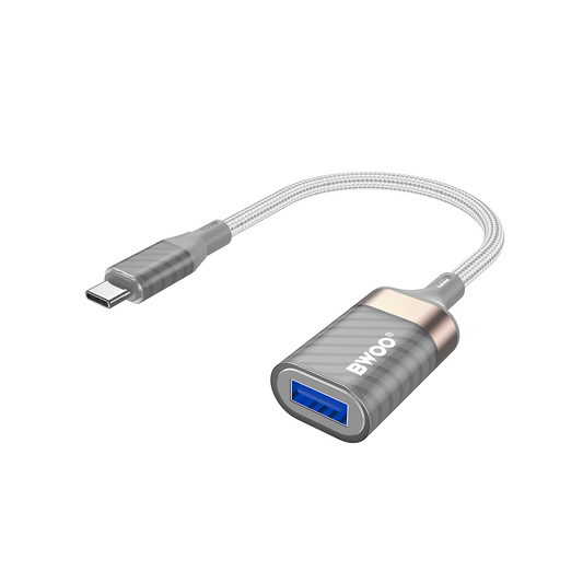 OTG adapter USB-C - USB-A BWOO BZ69, Siv