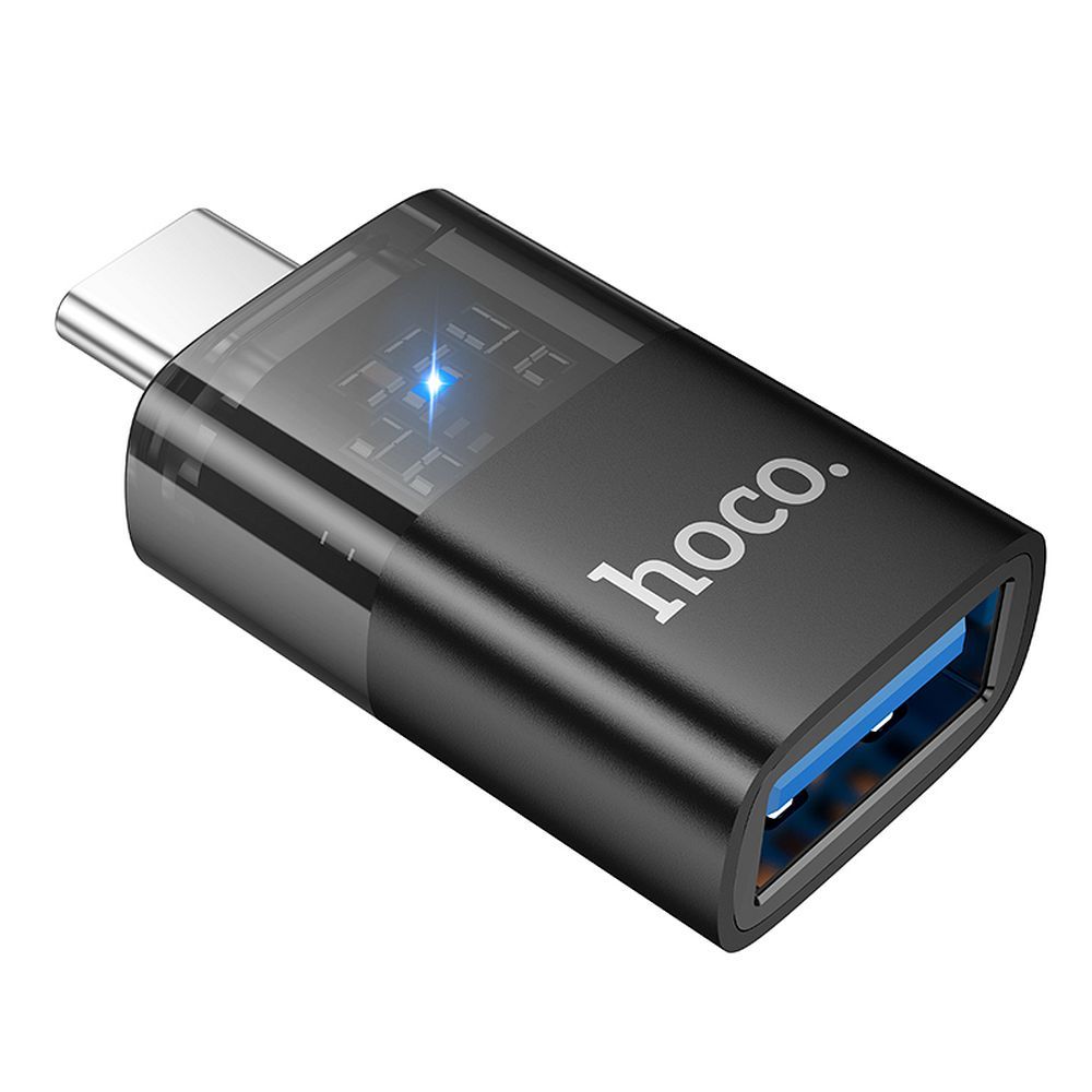 OTG adapter USB-C - USB-A HOCO UA36B, črn
