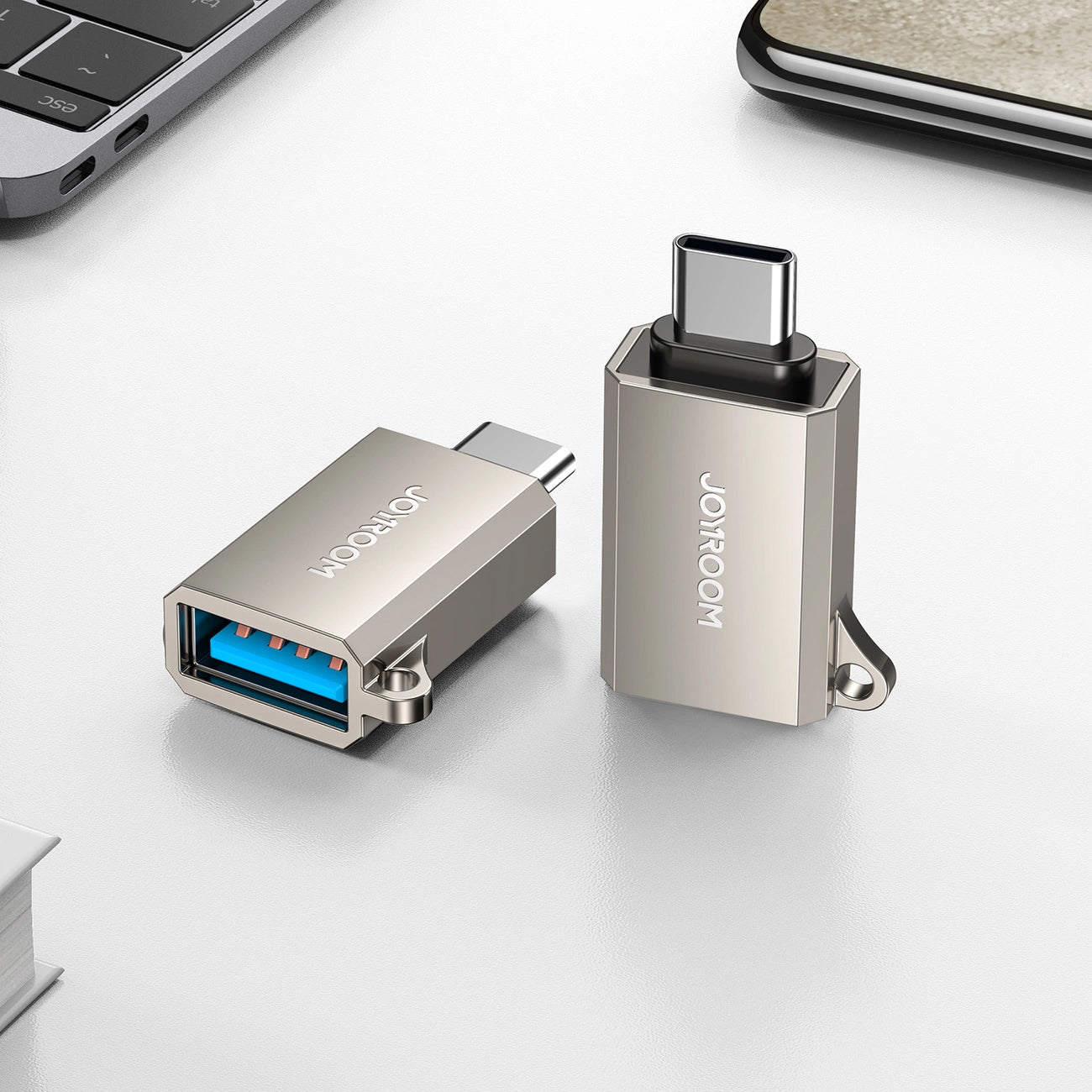OTG adapter USB-C - USB-A Joyroom S-H151, Srebrn