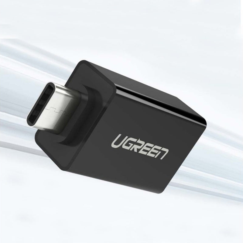 OTG adapter USB-C - USB-A UGREEN US173, črn