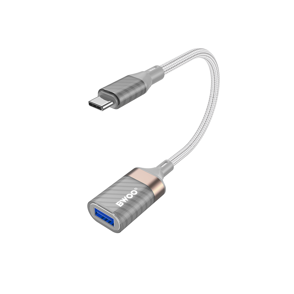 OTG adapter USB-C - USB-A BWOO BZ69, Siv