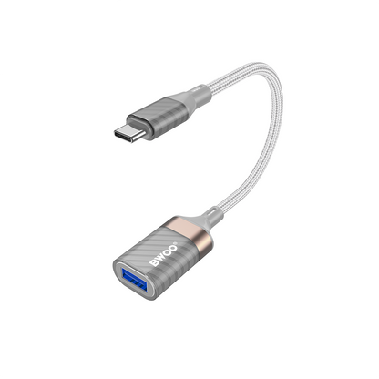 OTG adapter USB-C - USB-A BWOO BZ69, Siv