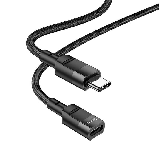 Adapter za podatke in polnjenje USB-C - USB-C HOCO U107, 1.2m, črn