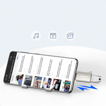 OTG adapter USB-C - USB-A Joyroom S-H151, Srebrn