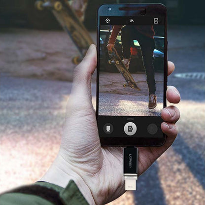 OTG adapter USB-C - USB-A UGREEN US173, črn