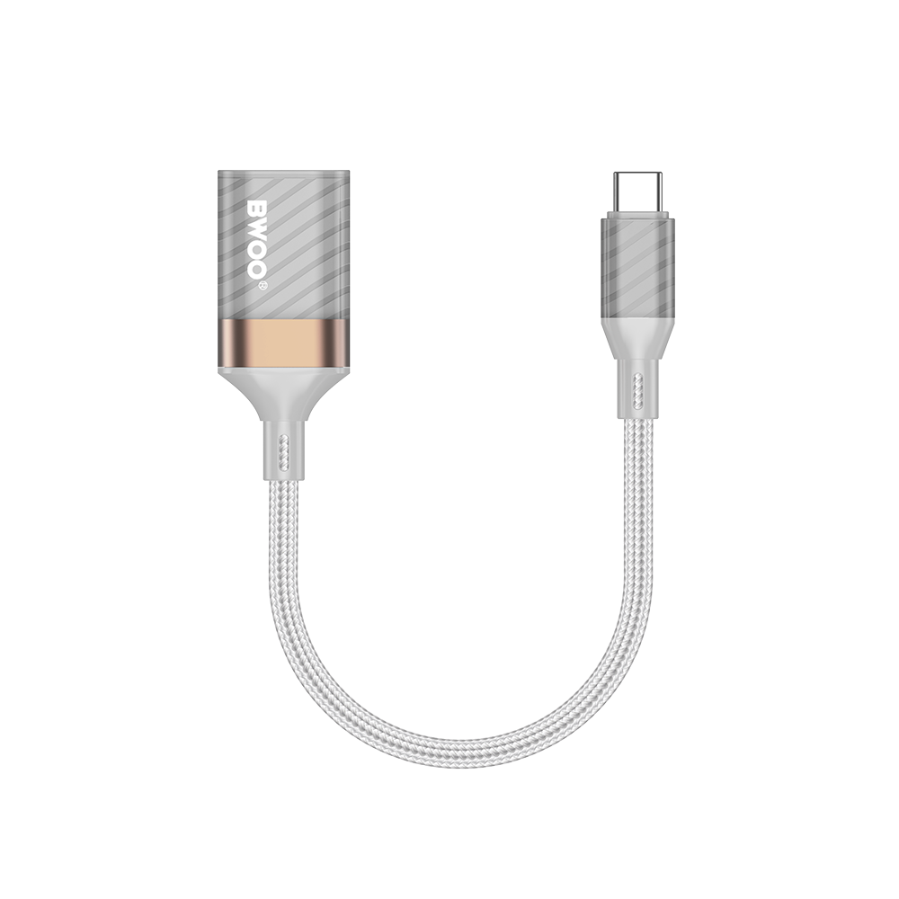 OTG adapter USB-C - USB-A BWOO BZ69, Siv