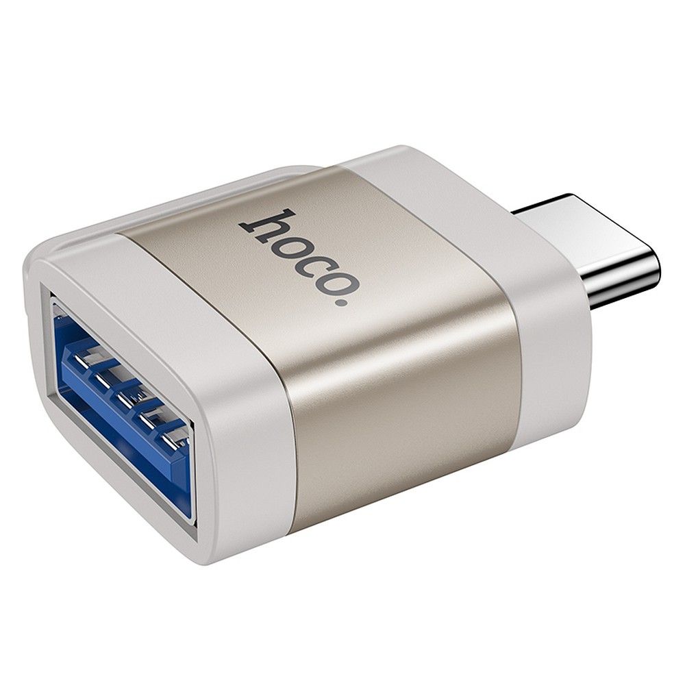 OTG adapter USB-C - USB-A HOCO UA31C, siv