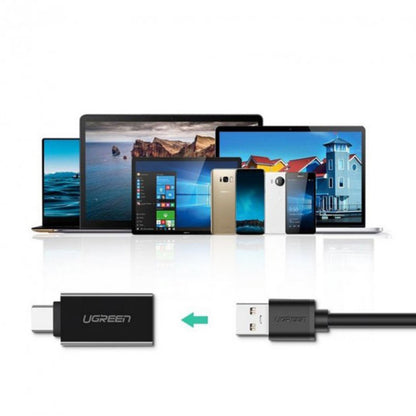 OTG adapter USB-C - USB-A UGREEN US173, črn