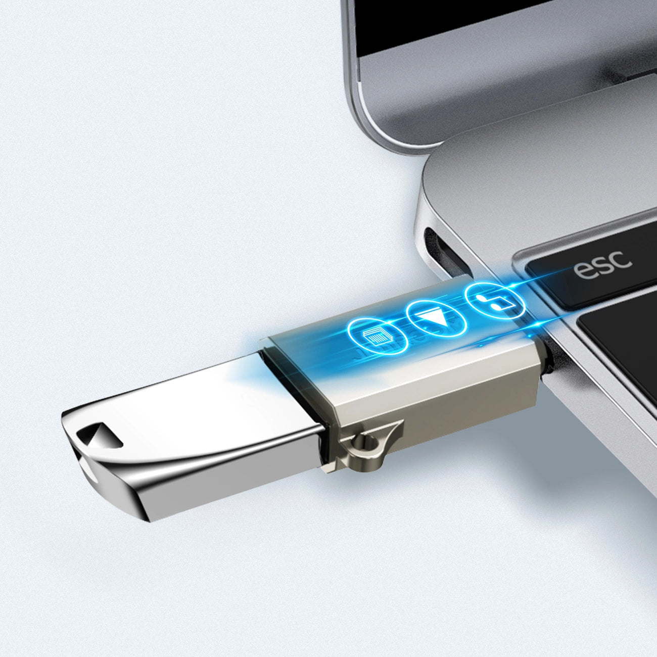 OTG adapter USB-C - USB-A Joyroom S-H151, Srebrn
