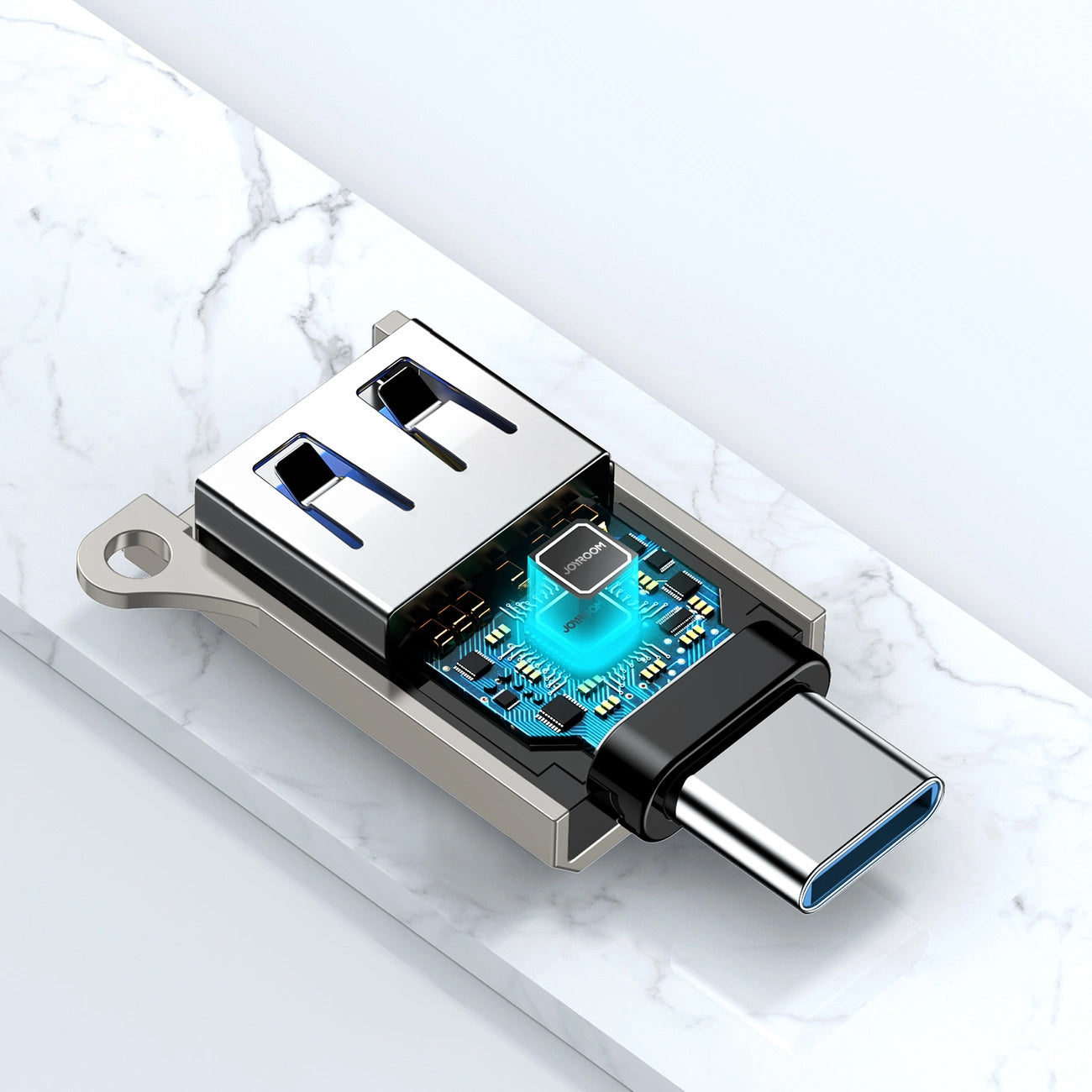 OTG adapter USB-C - USB-A Joyroom S-H151, Srebrn