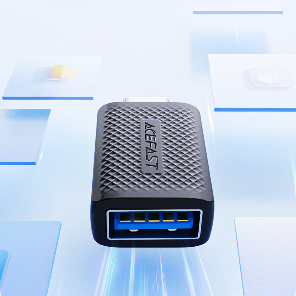 OTG adapter USB-C - USB-A Acefast J1, črn