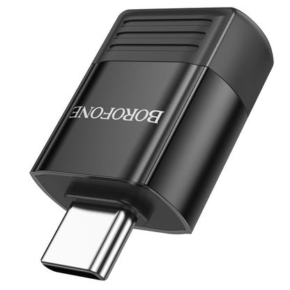OTG USB-C - USB-A adapter Borofone BV18, Črn