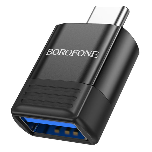 OTG USB-C - USB-A adapter Borofone BV18, Črn