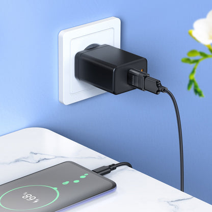 OTG USB-C - USB-A adapter Borofone BV18, Črn